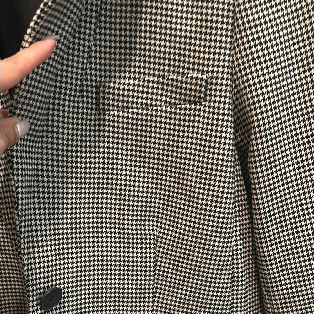 H&M Houndstooth Blazer XS Dark Academia 90s Aesthetic - Picture 2 of 7